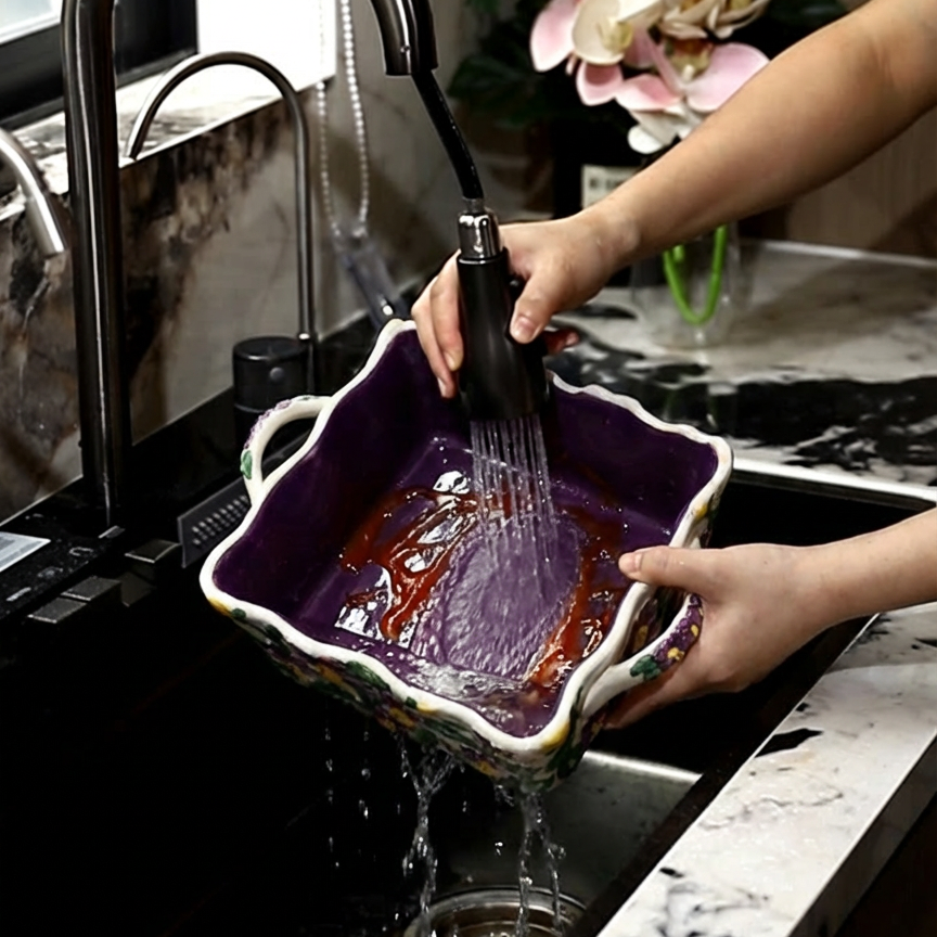 HongDian Purple Iris Floral Tableware Series,Optional Curved Handle Cup Plate Bowl,Embossed Hand Painted Craft,Premium Porcelain,Purple,SGS Tested Underglaze Color,Microwave Dishwasher Oven Sterilizer Safe,Tea Time Dessert Serving Gift Decor